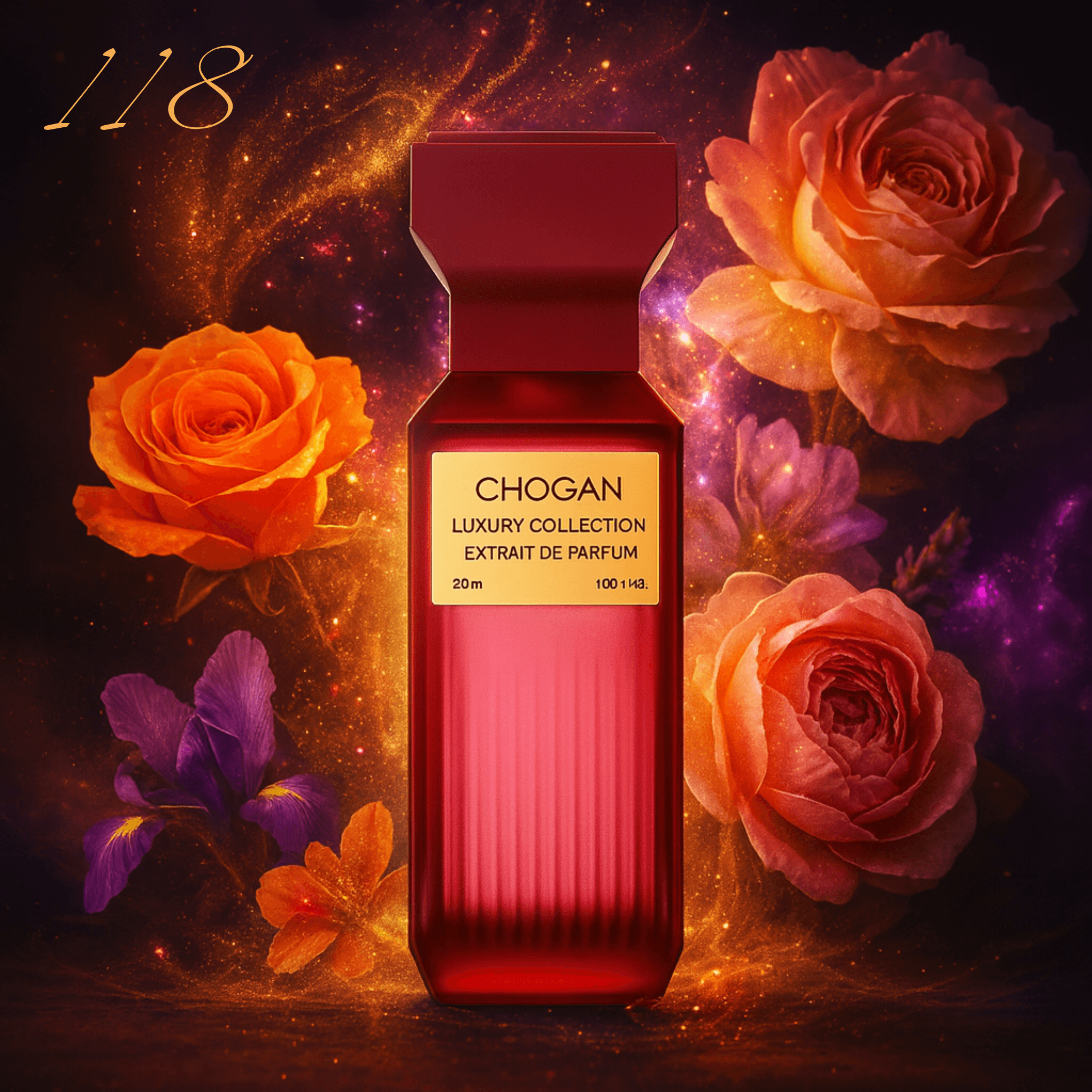 Chogan Luxury Unisexduft Nr. 118, 50 ml - Duftakzente